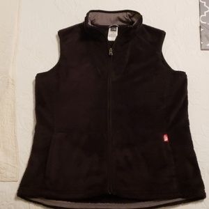 Women's Black Size L North Face vest.